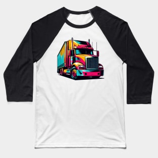 Semi Truck Baseball T-Shirt